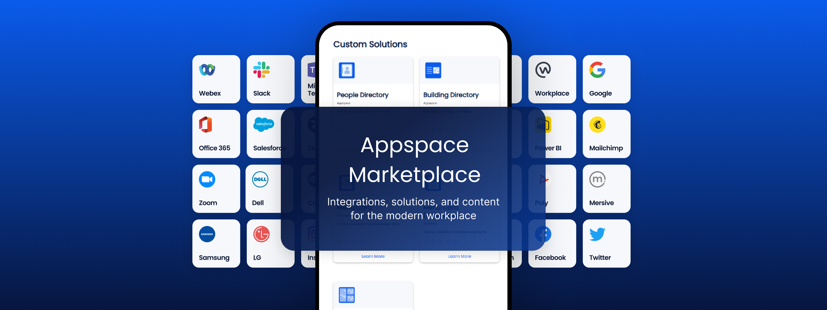 Appspace Marketplace: Integrations, solutions, and content for the modern workplace